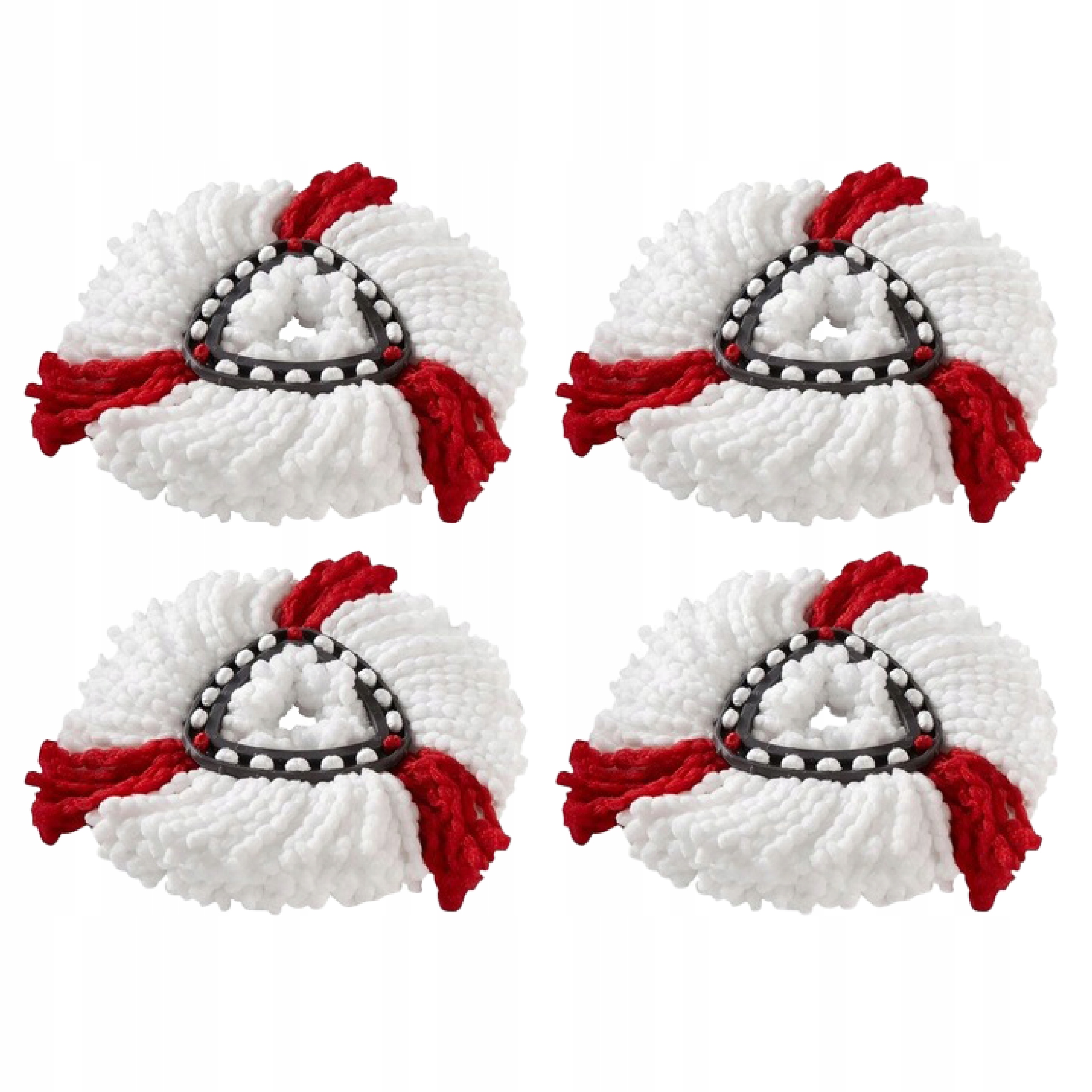 Levně Náhradní hlavice k rotačnímu mopu Litago, 4 kusy, bílé