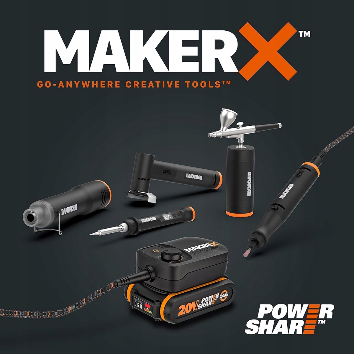 WORX ADAPTER ZASILACZ Control HUB WORX MakerX z portem USB Marka Worx