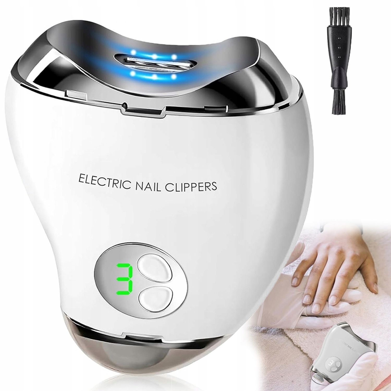 Tichý elektrický pilník na nehty Pilník Na Nehty s úložným systémem pro cestování