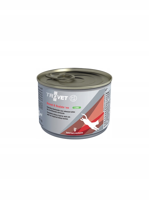 Levně 5x Trovet Rid Renal Oxalate mokré krmivo pro kočky s jehněčím masem 200 g