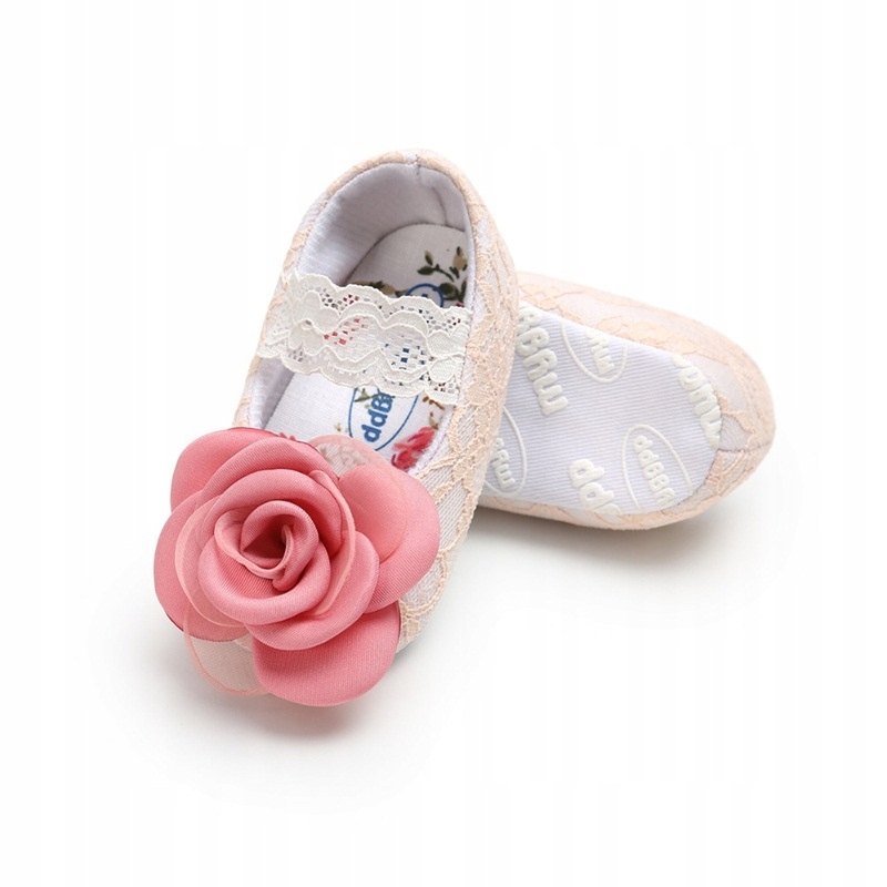 

Koronkowe niechodki Chrzest Kwiat 10,5 cm 62-68