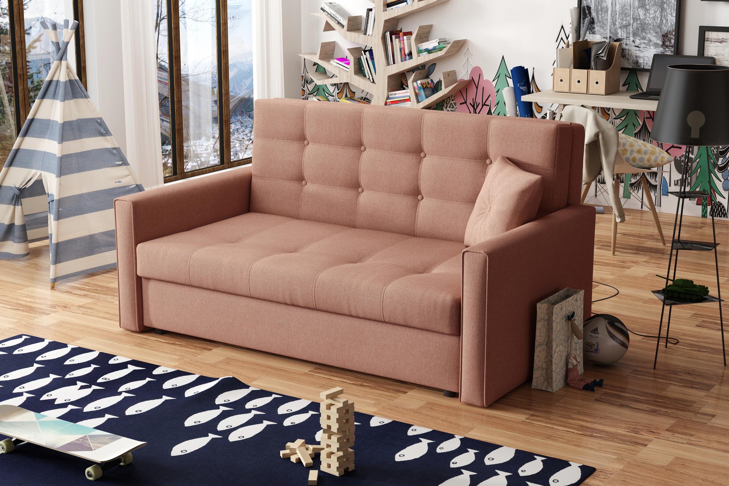 

Viga Lux III duża amerykanka sofa pojemnik kanapa