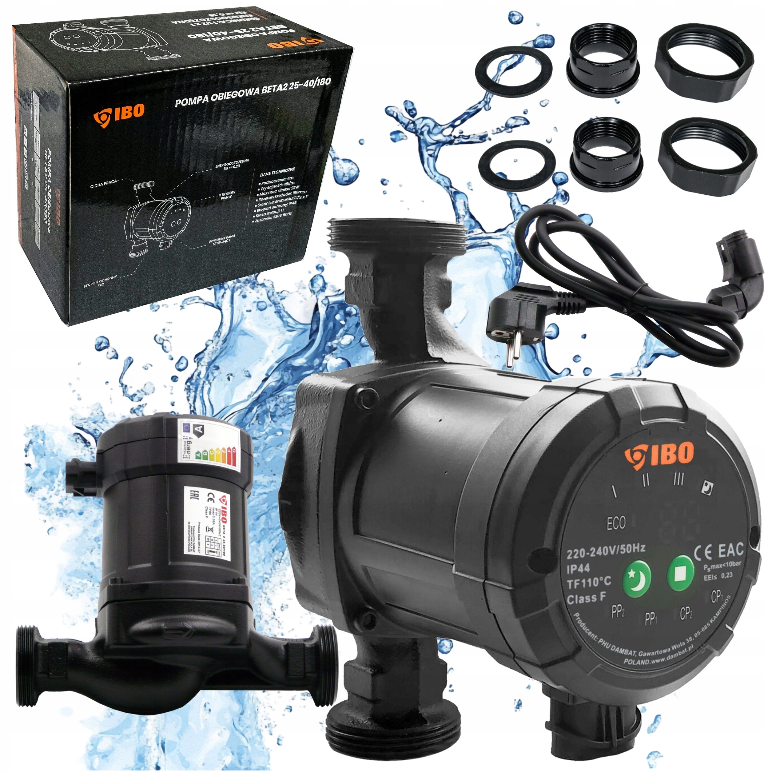 Elektronická Obehová Pumpa Pre Kotlové Pece, Skrutky Beta 2 25-40/180