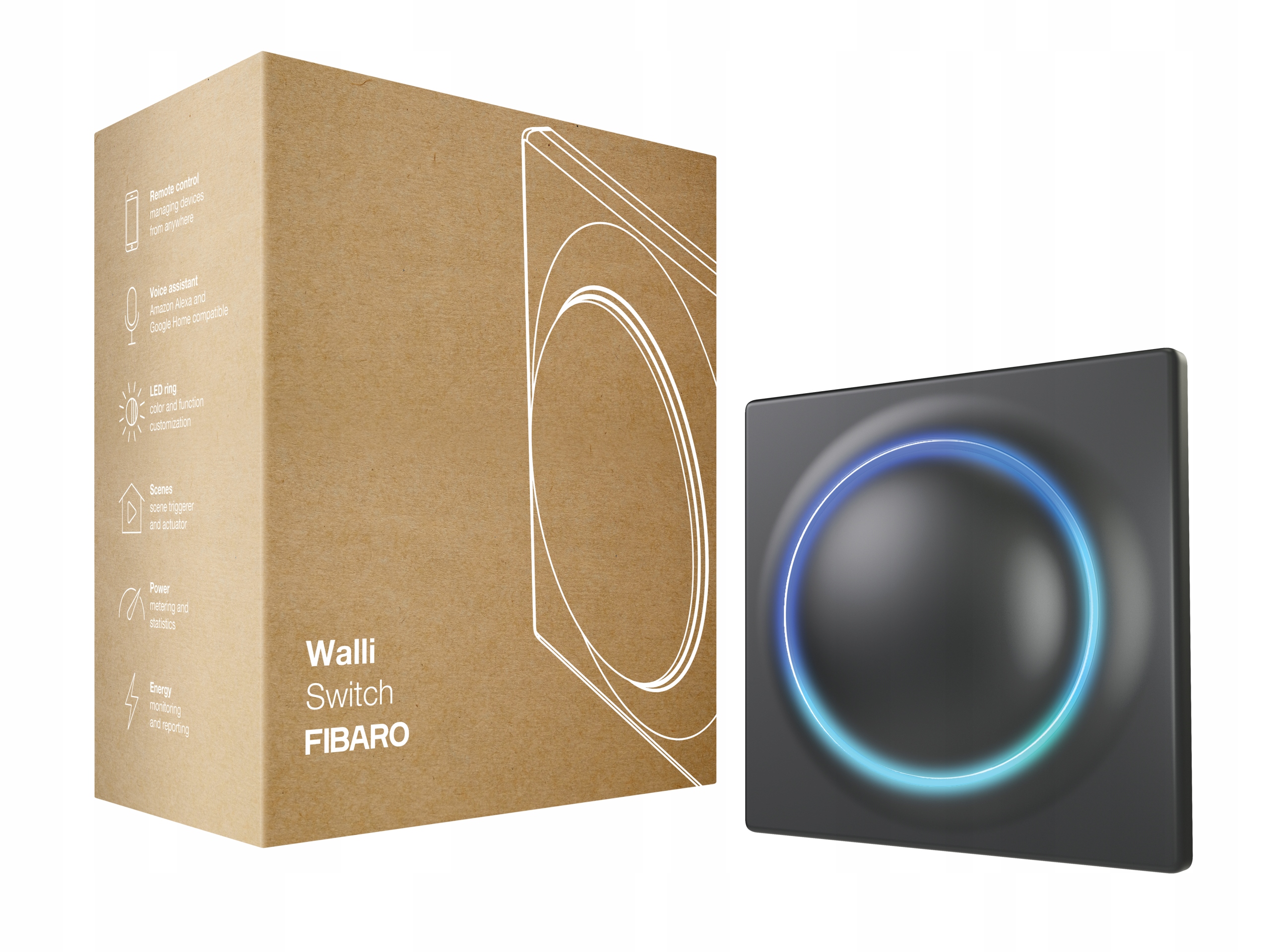 

Fibaro Walli Switch Z-wave czarny