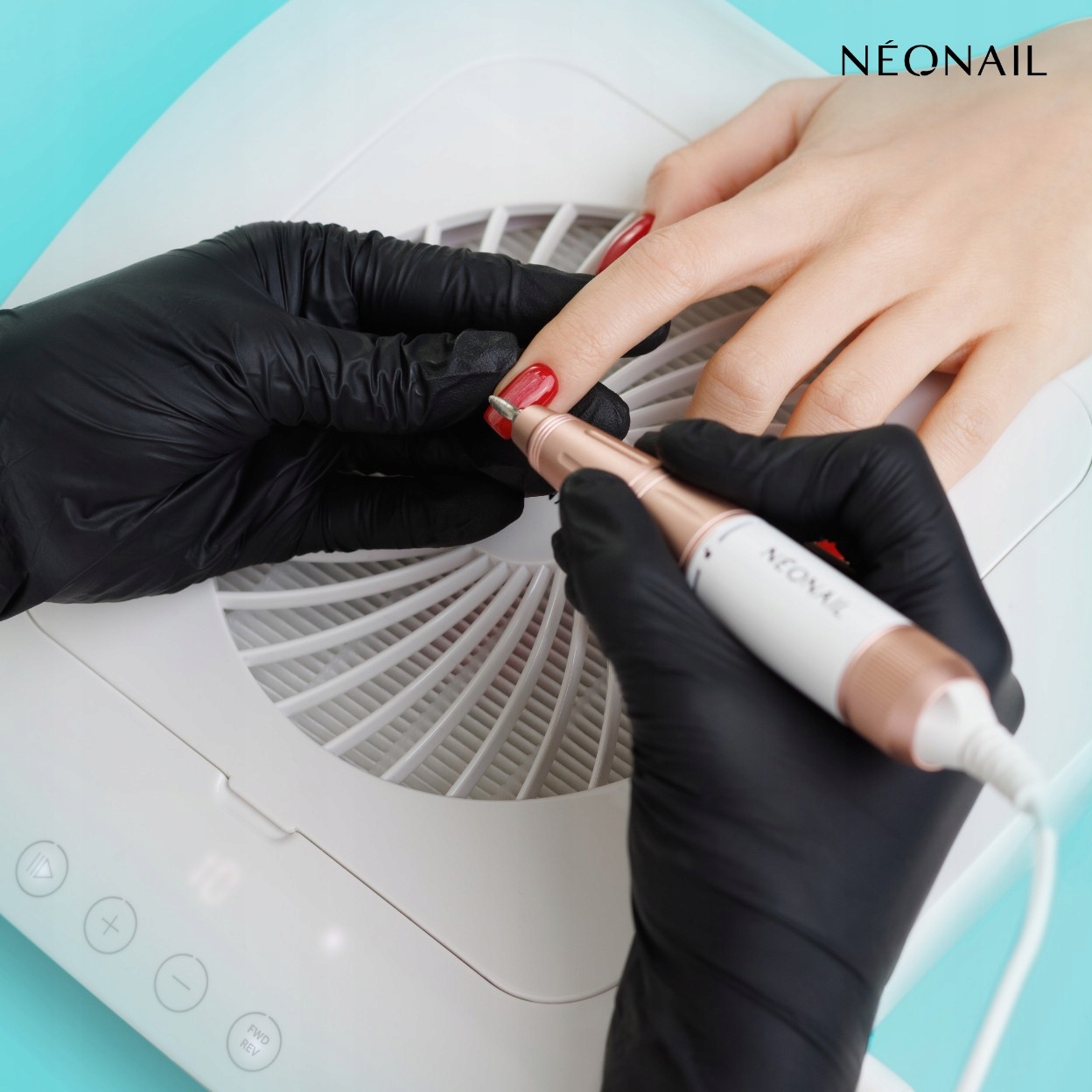 NEONAIL Frezarka FUTURO z pochłaniaczem do pyłu 2w1 Model FUTURO DUST COLLECTOR WITH NAIL DRILL