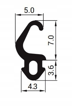 Uszczelka Uszczelki okna drzwi THYSSEN S-186 SANOK Marka Stomil