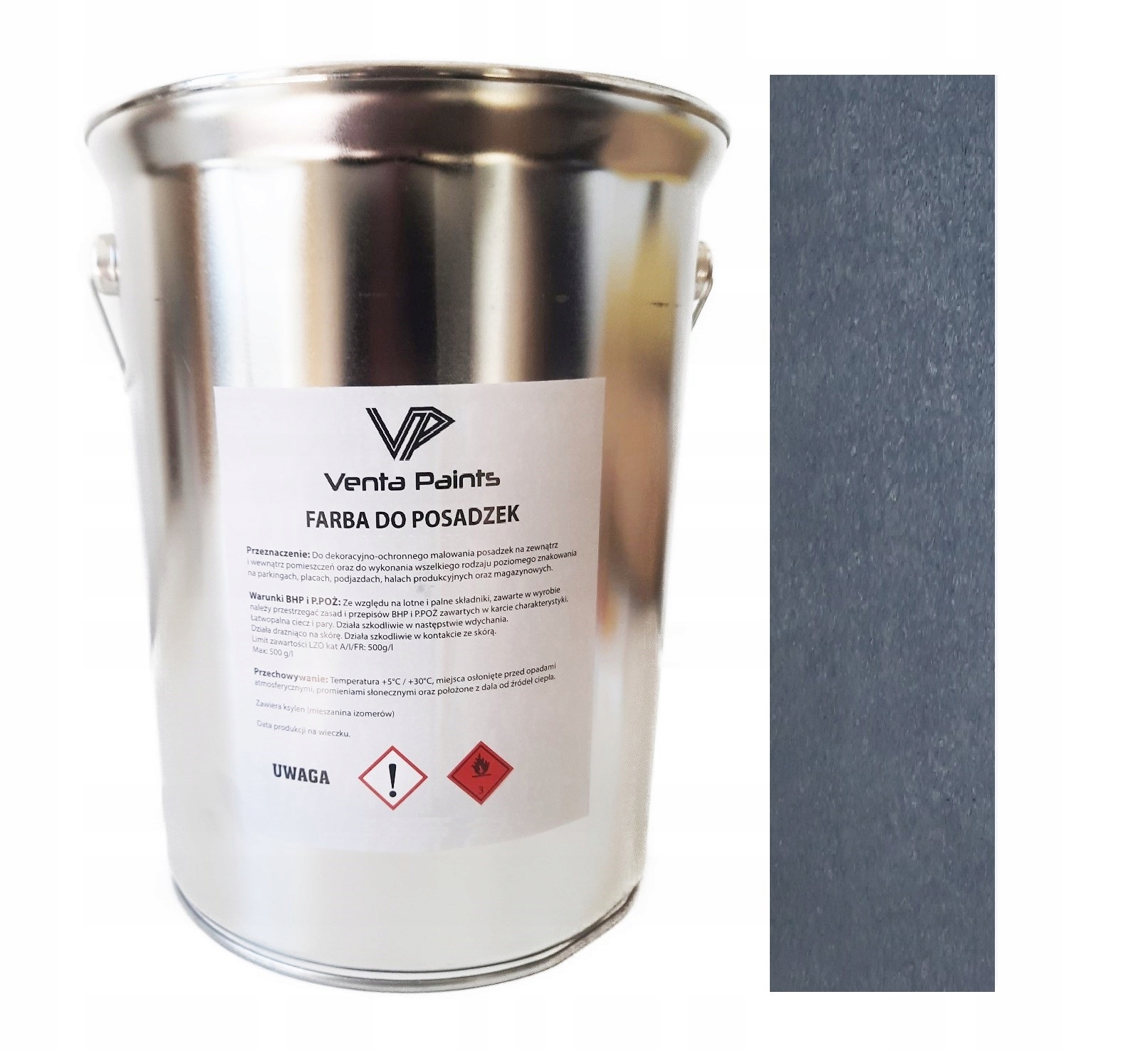 Farba Do Posadzek Garażu Betonu Stalowa 10L