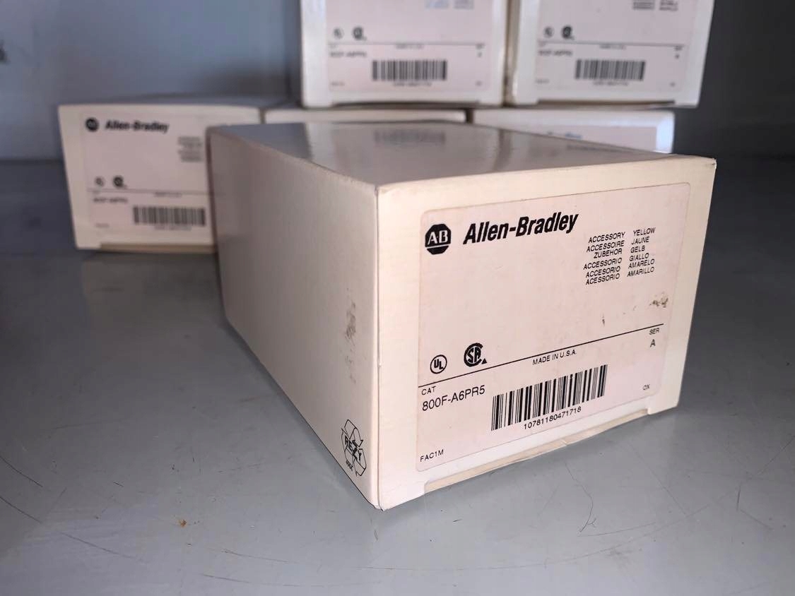 Allen Bradley 800F-A6PR5 Plastic Switch Guard Yell