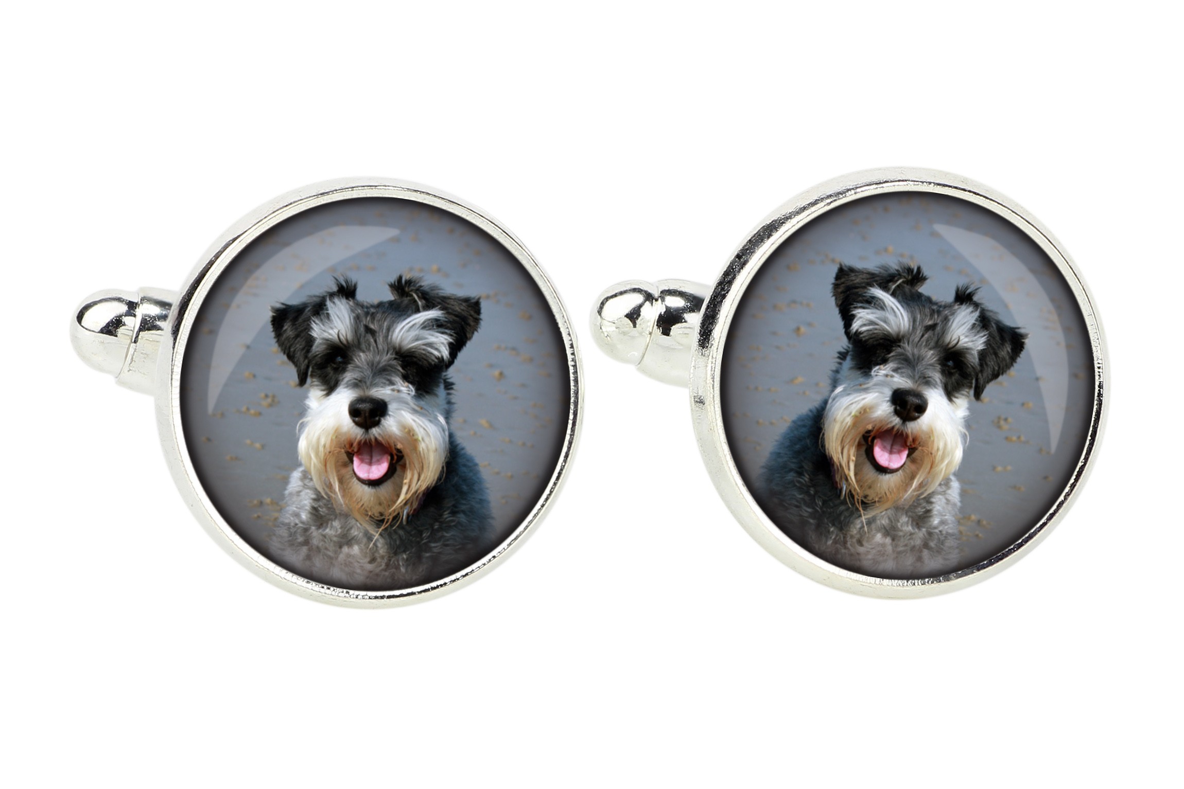 

Sznaucer Spinki do mankietów z Twoim zdjęciem