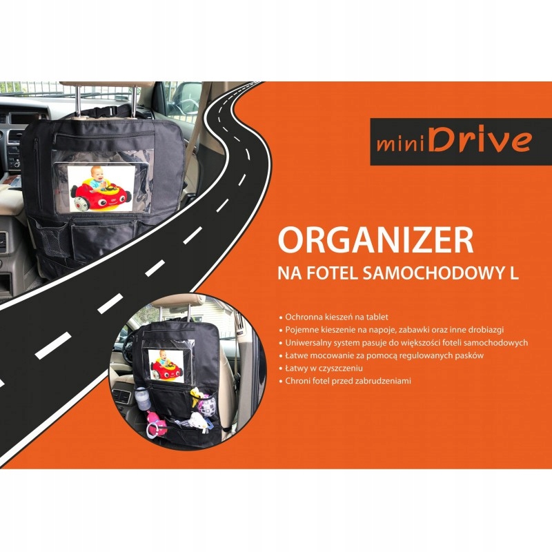 miniDrive Organizer na fotel samochodowy L