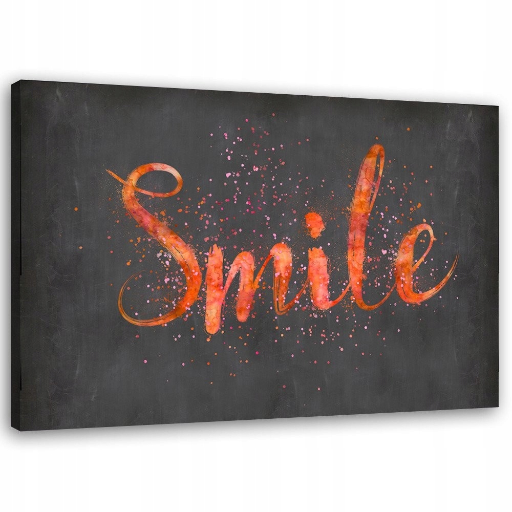 Obraz Oranžový nápis Smile Andrea Haase 120x80