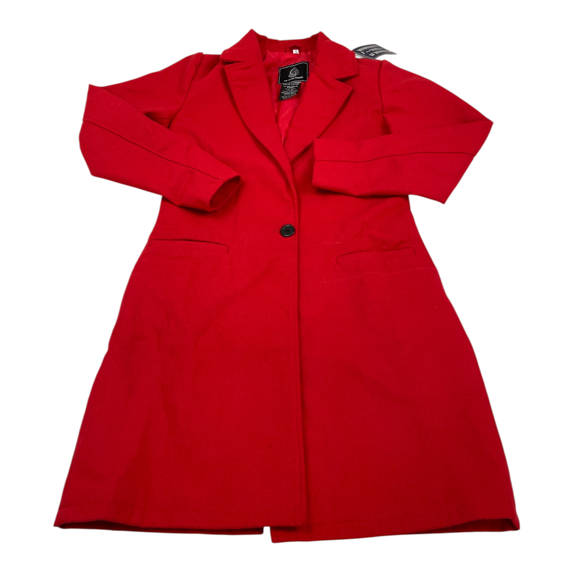 Dámský červený kabát The Wool Makers S