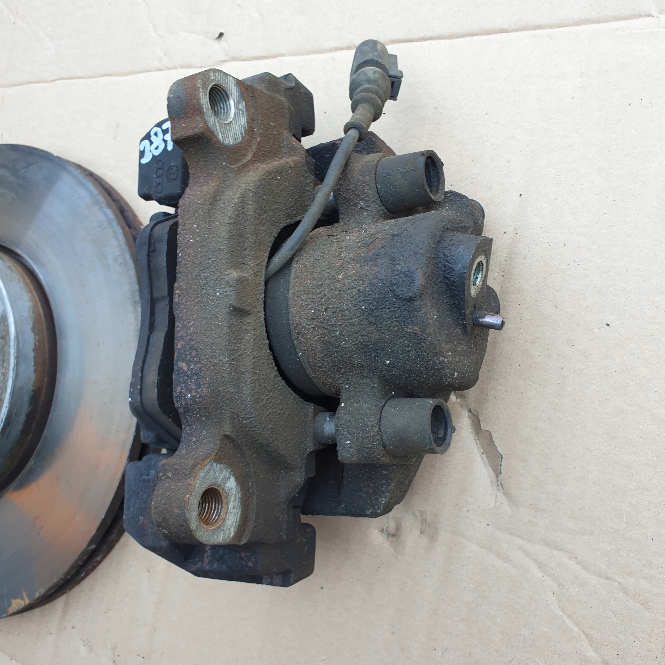 třmen brzdový kotouč plotýnky AUDI VW SEAT SKODA 287X24 OE