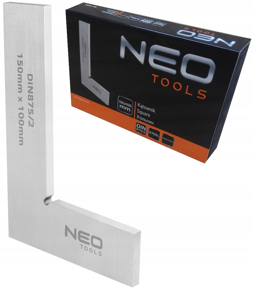 

Kątownik ślusarski Płaski 90st 150 x 100 mm Neo