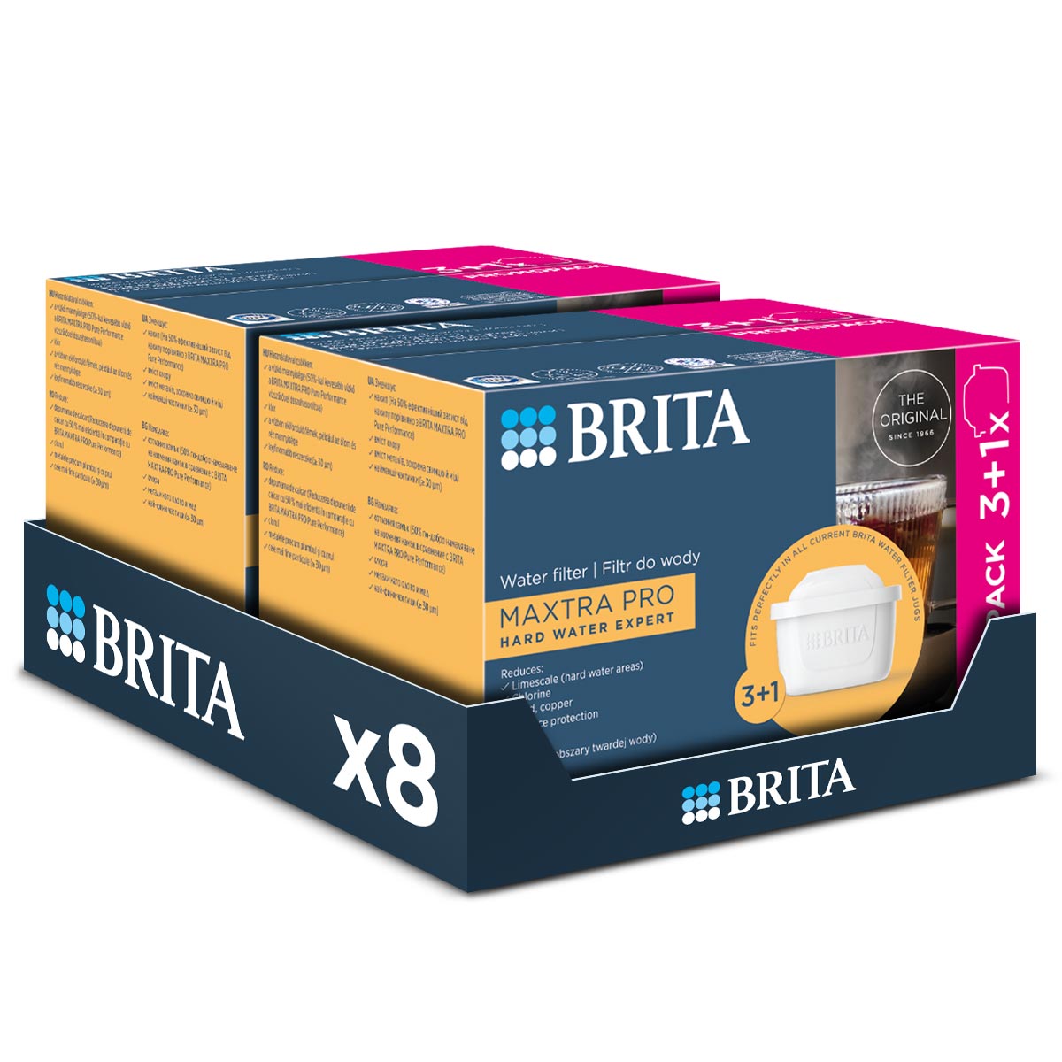 Brita zestaw wkładów filtrujących do twardej wody Hard Water Expert 8 sztuk