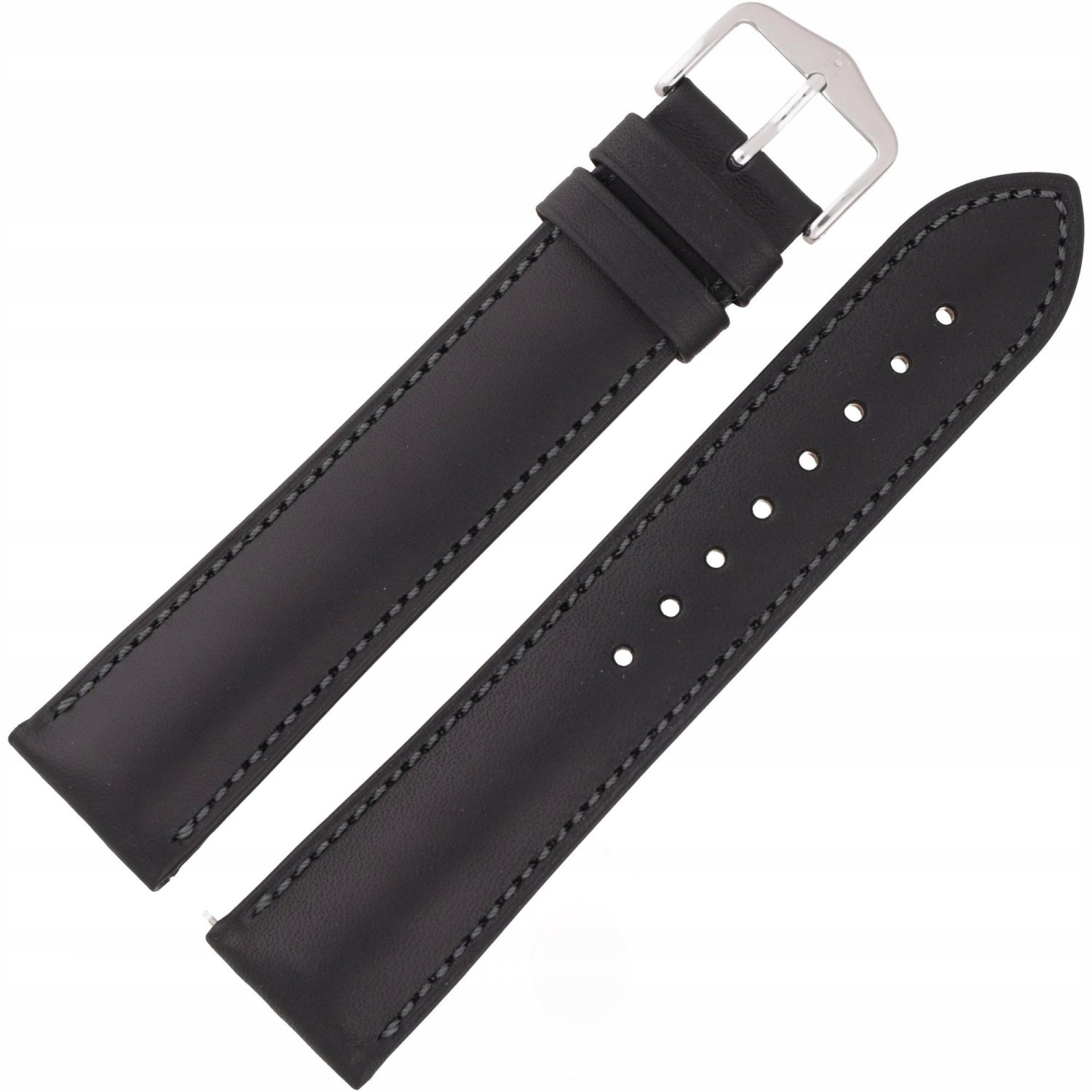 Pásek k hodinkám Hirsch 01002250-2-22 černý 22 mm