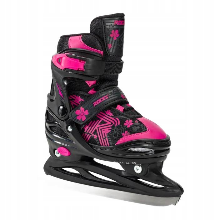Łyżwy dziecięce Roces Jokey Ice 3.0 Girl black/pink 30-33 Eu