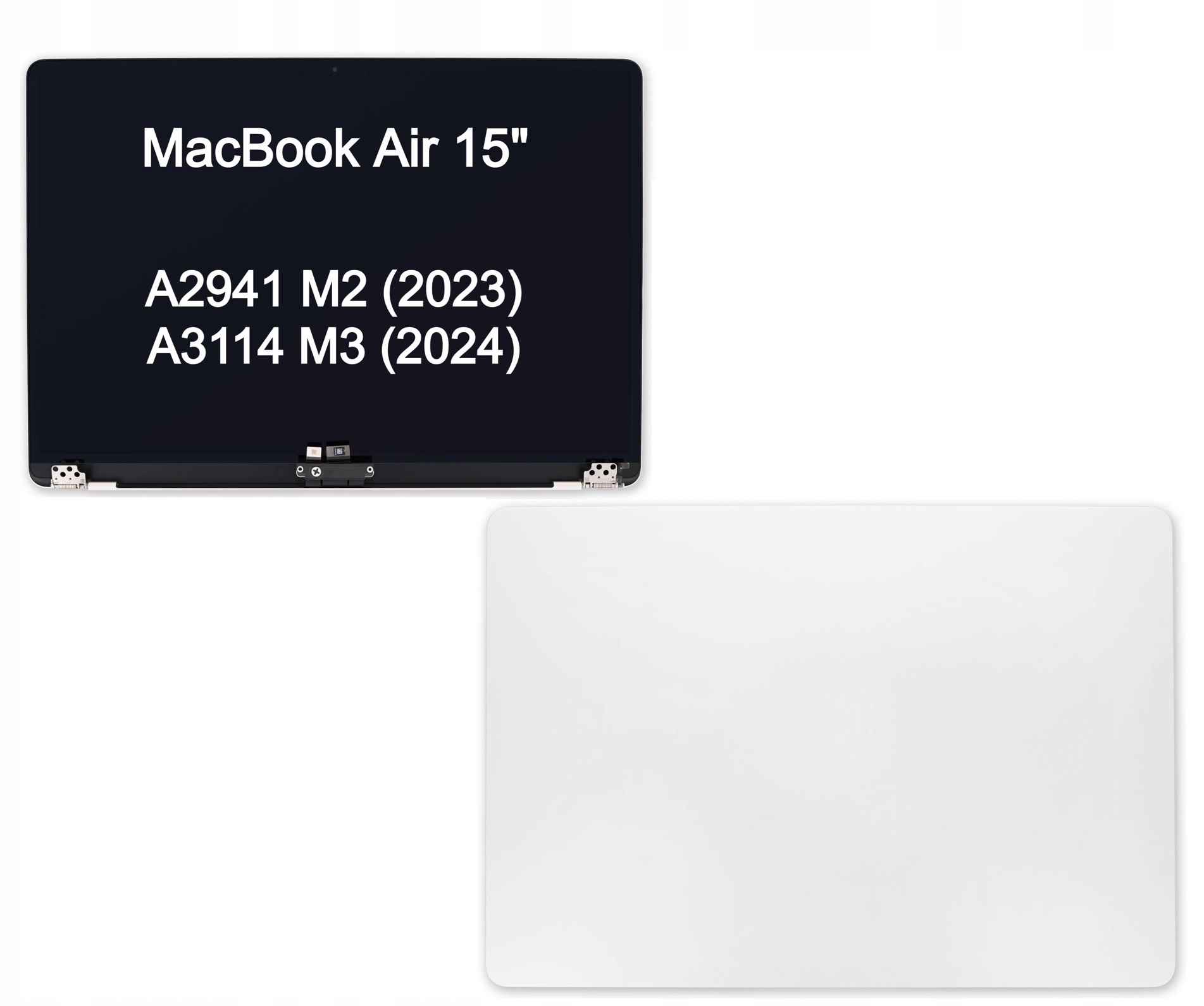 Ekran Matryca Skrzydło do Apple MacBook Air 15 A2941/A3114 Silver M2/M3