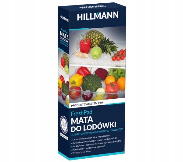 2x Mata Antypleśniowa Antybakteryjna Do Lodówki Hillmann ADGLO05 FreshPad