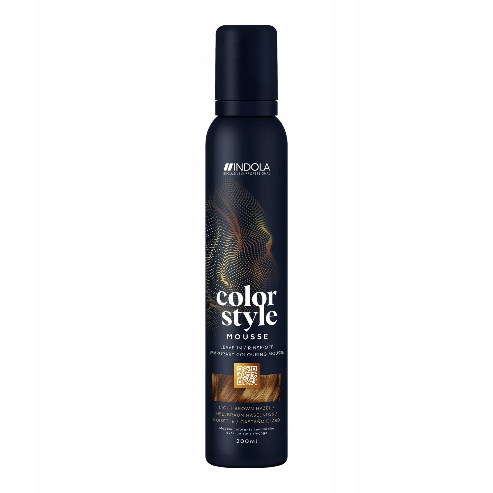 Indola Color Styl Mousse 200 ML Světlé Hnědá Lísková