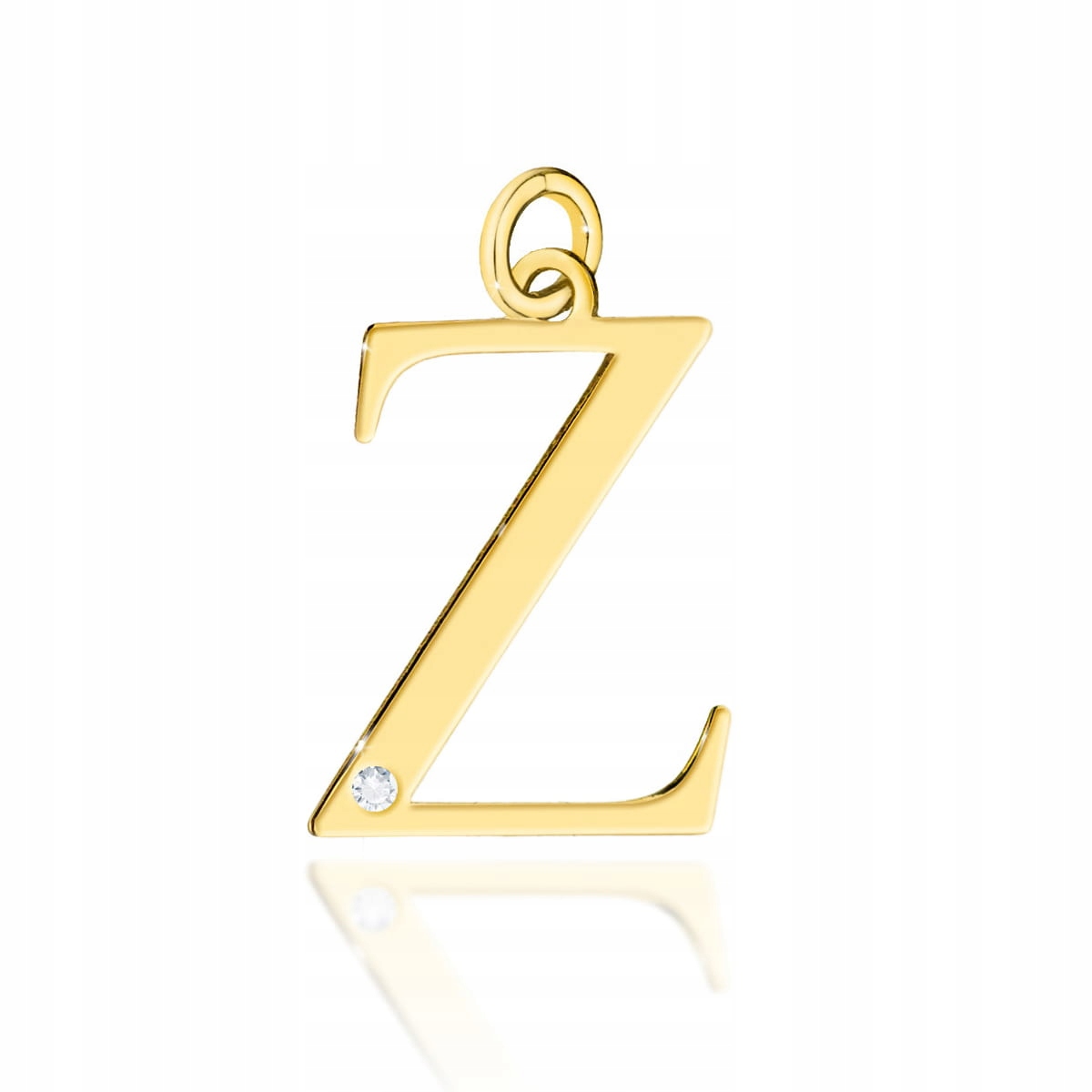 

Zawieszka wisior litera Z z brylantem diamentem