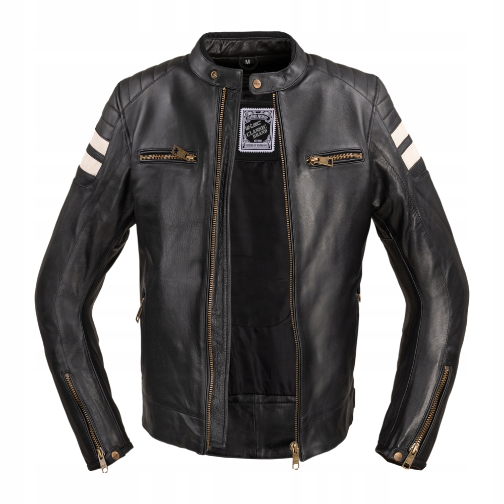 Męska skórzana kurtka motocyklowa W-TEC Stripe 6XL Producent W-tec