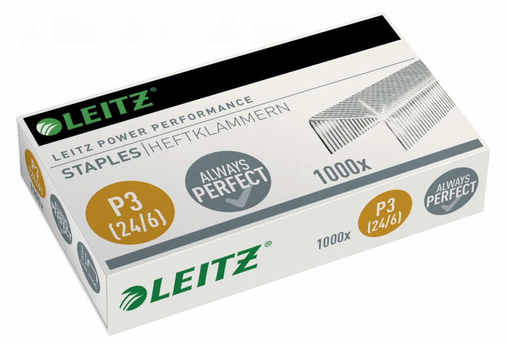 Zszywki LEITZ MOCNE 24/6 1000 szt x 10 Rozmiar 24/6