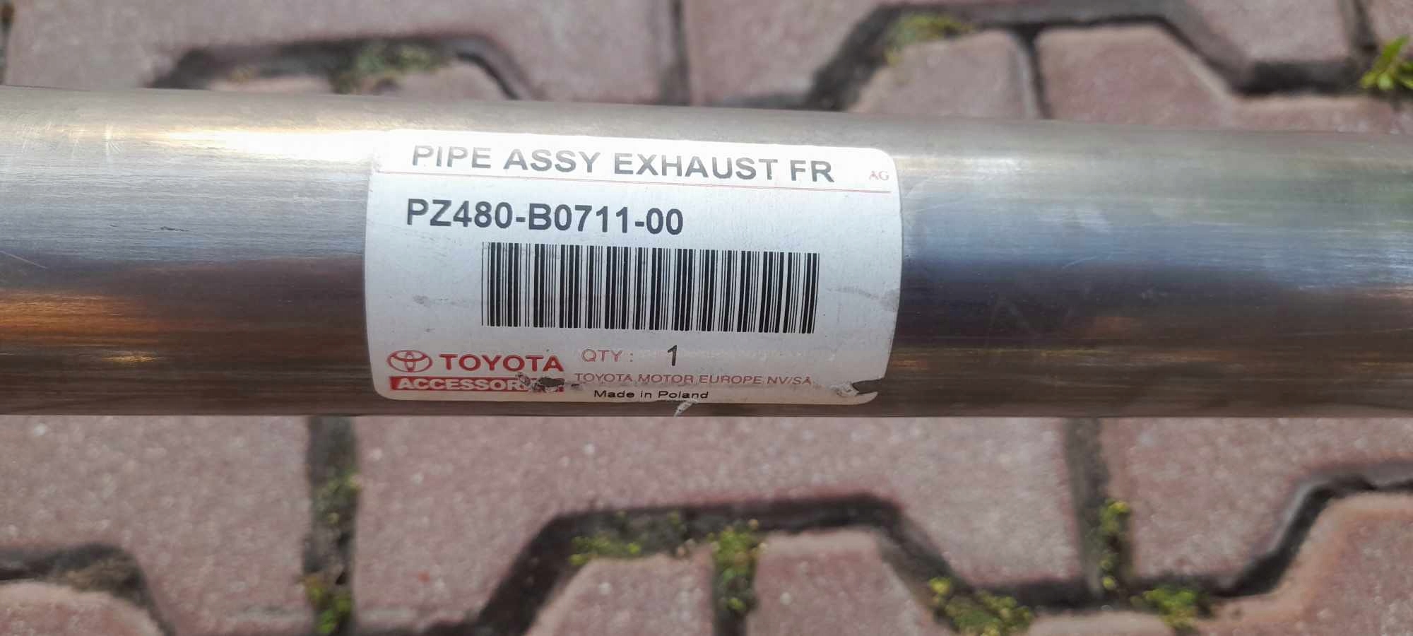 pipe exhaust catalyst TOYOTA YARIS PZ480-B0711-00