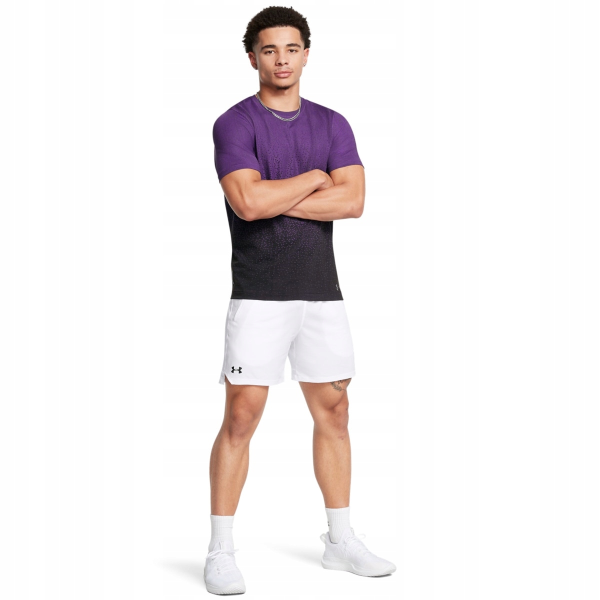 Męskie spodenki treningowe Under Armour Ua Vanish Woven 6in Shorts biał