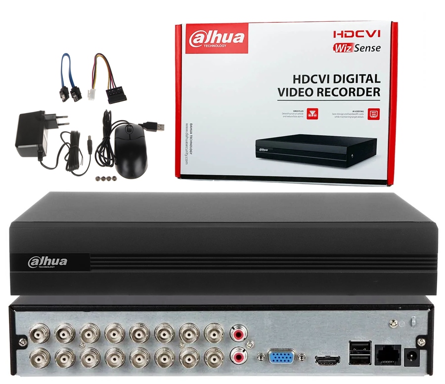 Rejestrator Dahua XVR1B16-I 16-kanałowy do monitoringu do 6Mpx