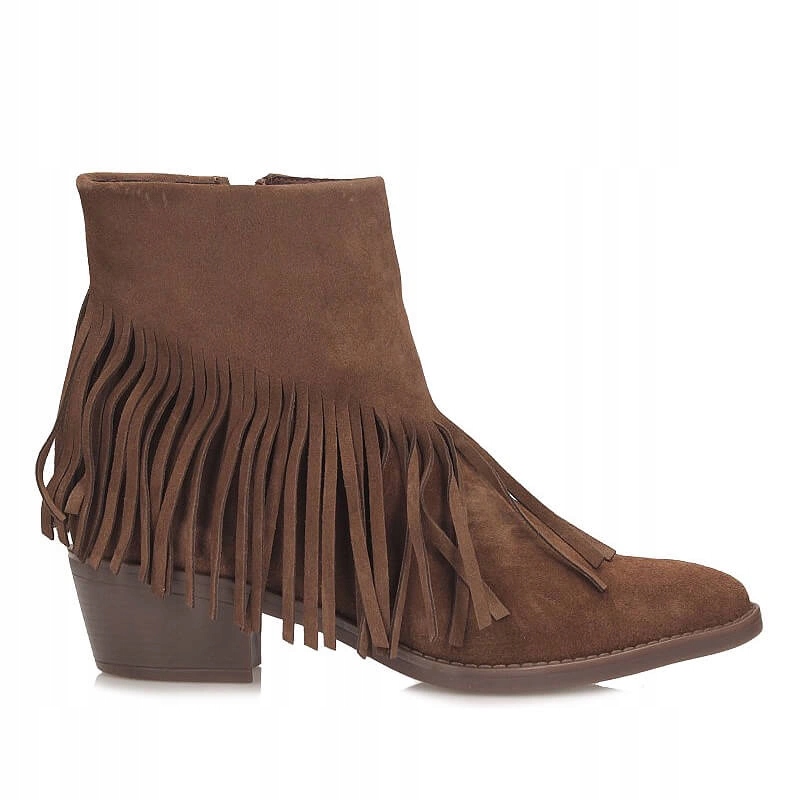 Dámské semišové kovbojské boty Kotníkové Boty Ryłko 4ZVI6_2TAF