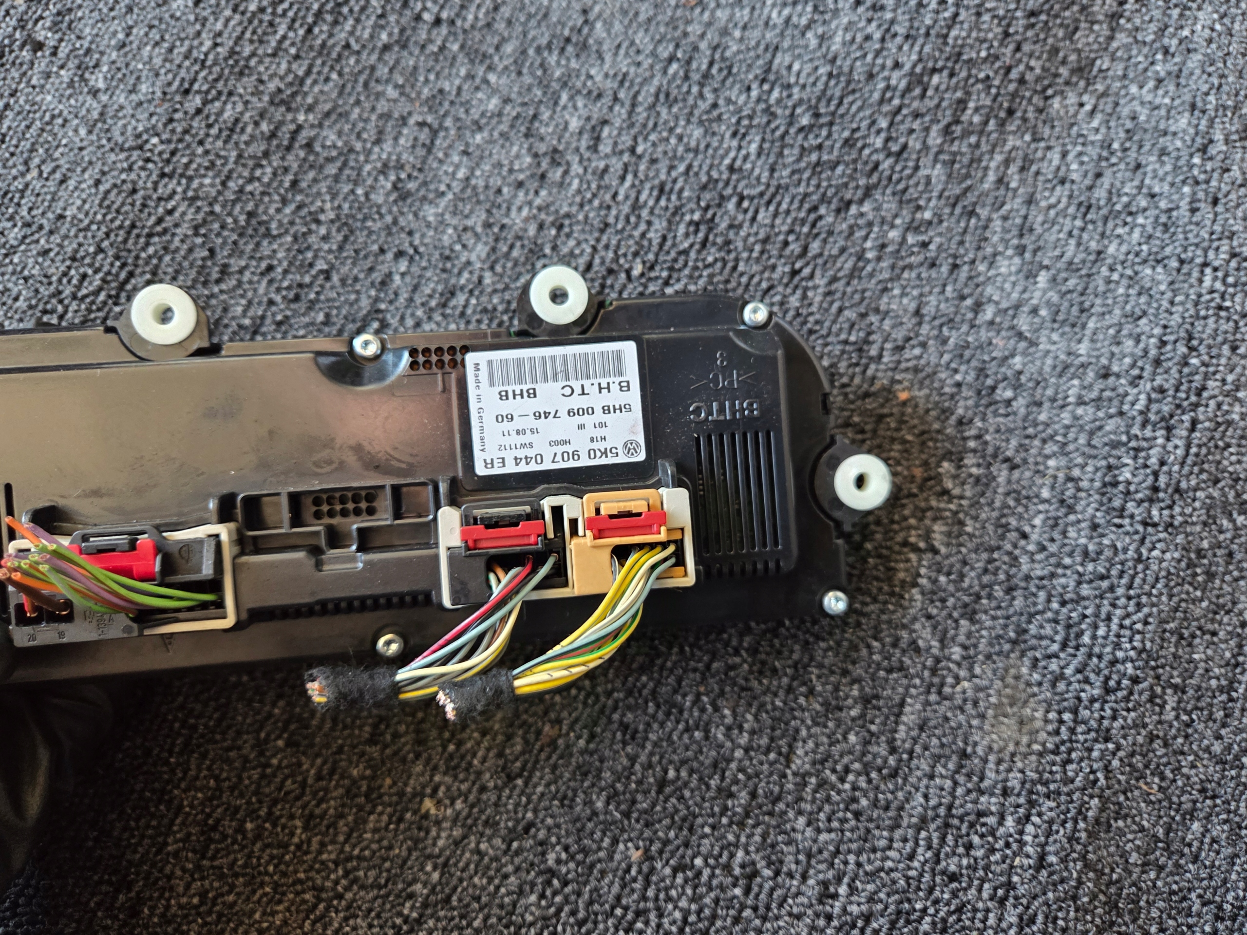 PANEL klími klimatizaci GOLF VI SCIROCCO TIGUAN PASSAT B7 5K0907044ER