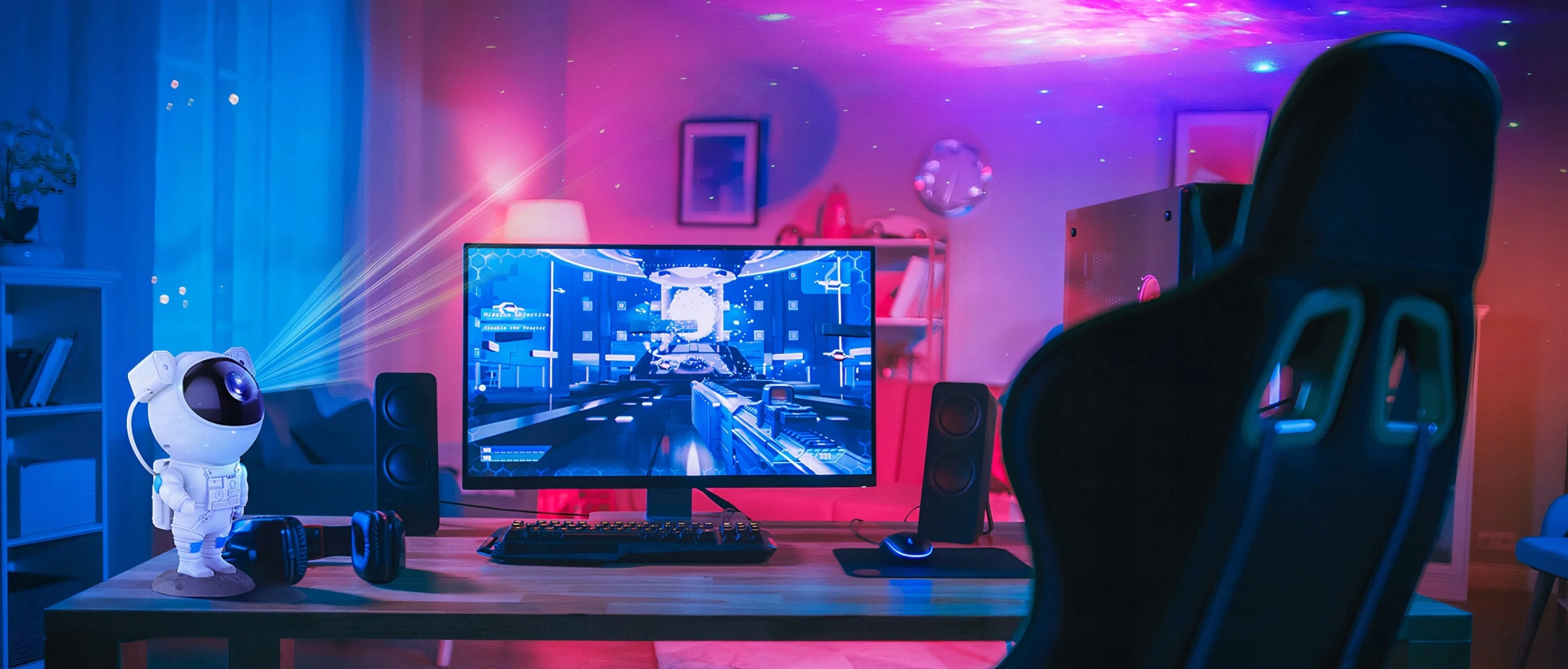 PROJEKTOR GWIAZD DLA DZIECI LAMPKA NOCNA LED DO POKOJU ASTRONAUTA PILOT 3w1 Rodzaj gwintu zintegrowane źródło LED