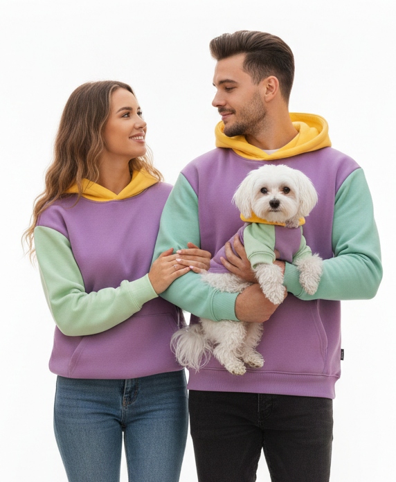 Levně Mikina Pro Psa Oblečení Teplákovka Svetr Matchy York Xs