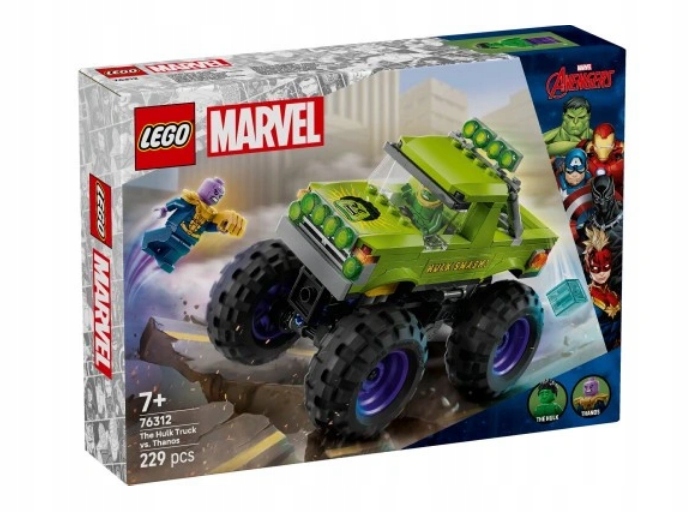 Lego 76312 Heroes Marvel Monster Truck Hulka Versus Thanos