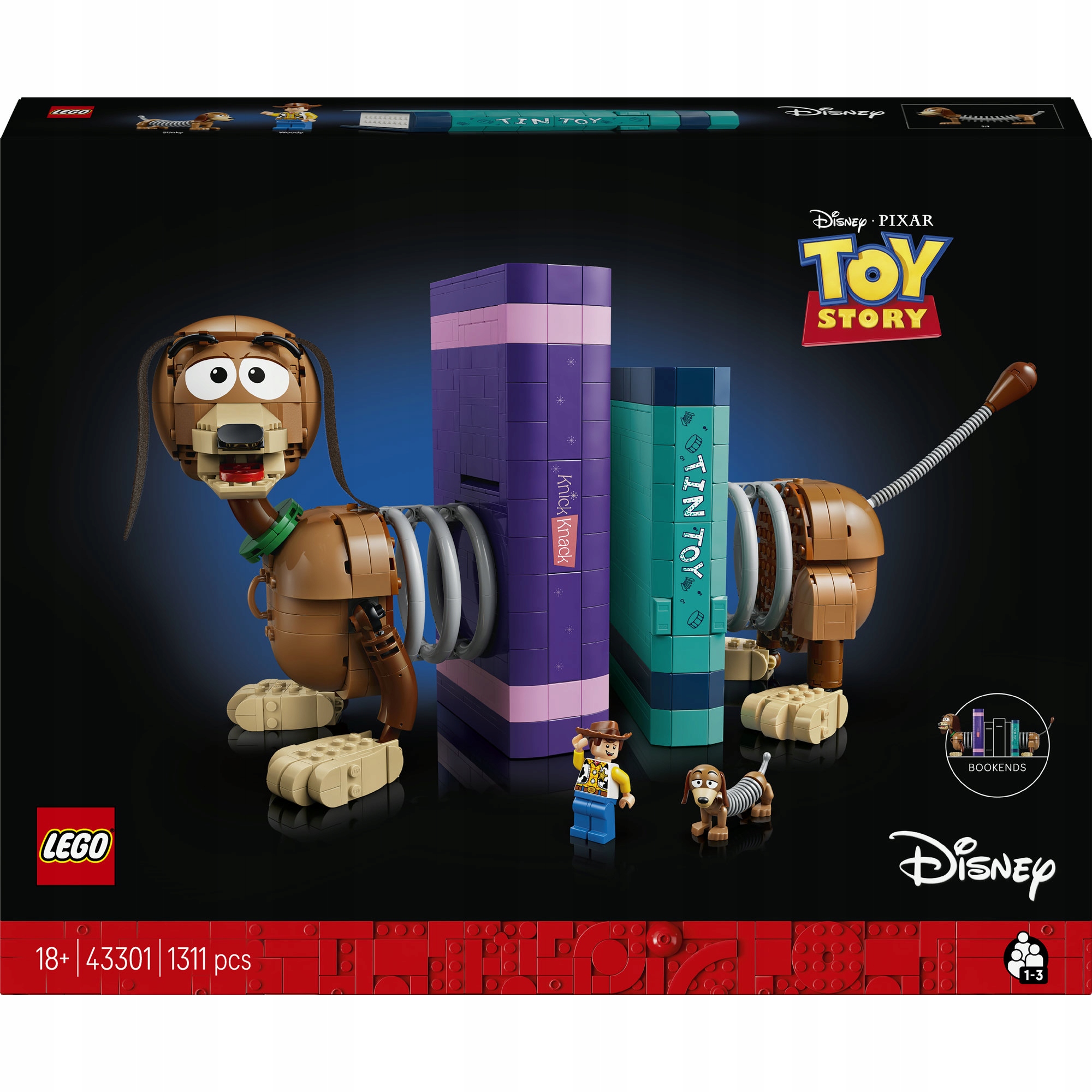 Lego Disney 43301 Knižní zarážky: Slinky z filmu Toy Story