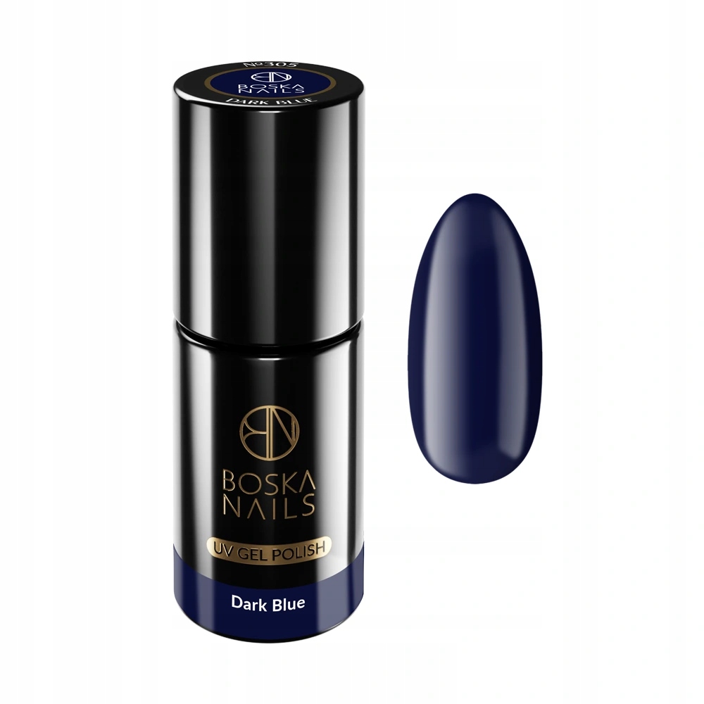 BOSKA NAILS 305 LAKIER HYBRYDOWY DARK BLUE 6 ML