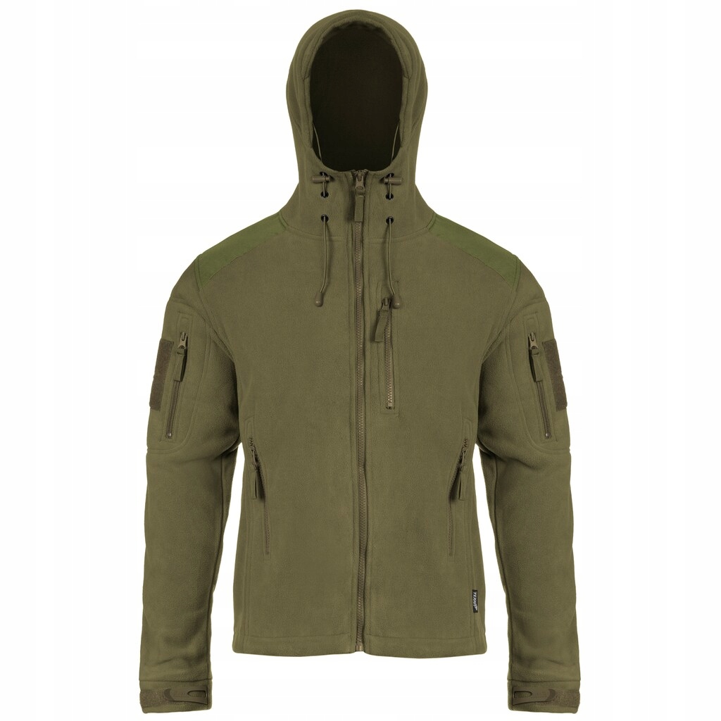 Pánská teplá taktická Mikina fleecová s kapucí Texar Husky Olive M