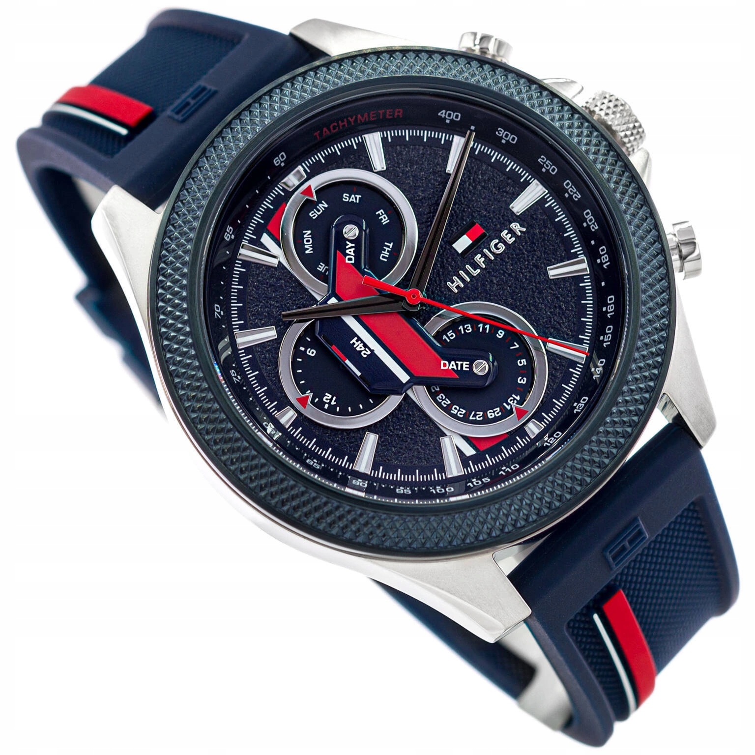 Pánské Hodinky Tommy Hilfiger 1792083 Clark Tmavě Modré Datumovka