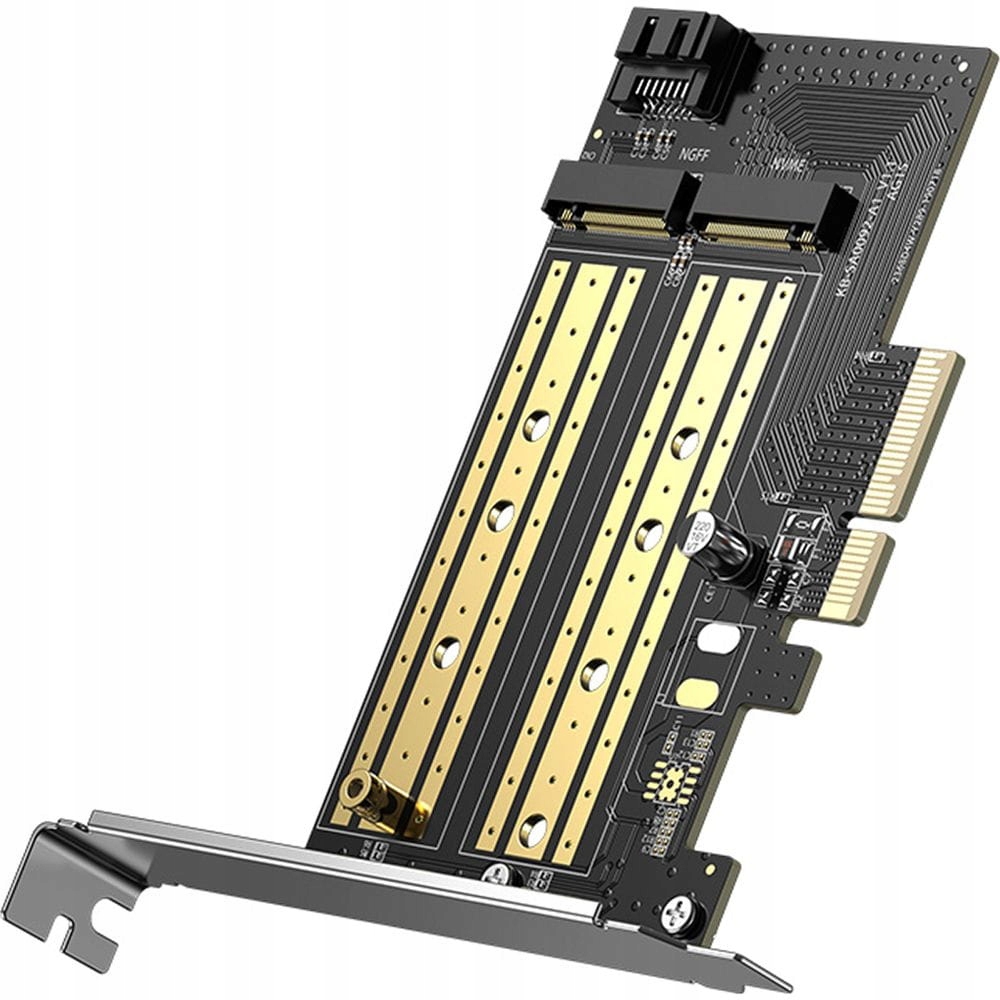 Ugreen karta rozszerzeń adapter PCIe 3.0 x4 do SSD M.2 M-Key / M.2 B-Key