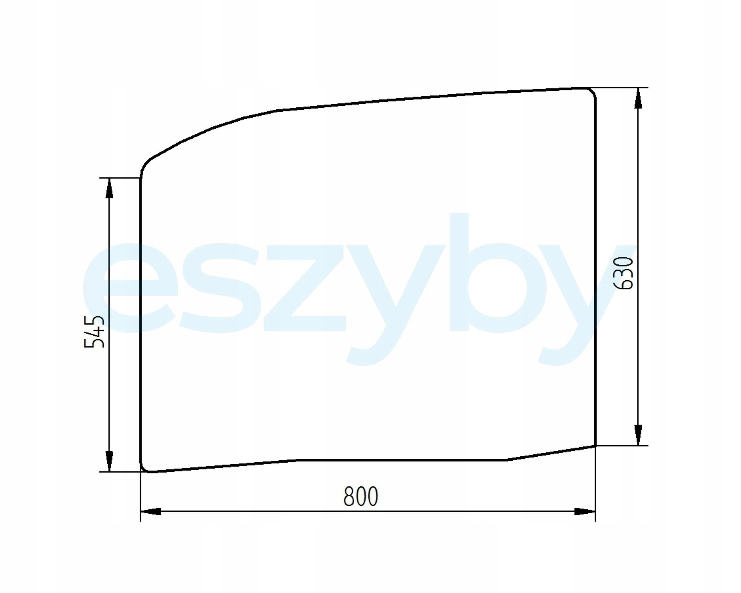 sklo teleskopický nakladač Manitou dveře 704997