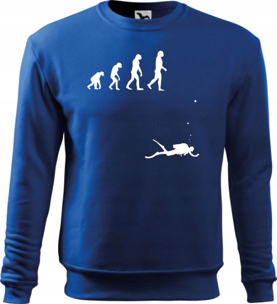 

Bluza Nurka Nurkowanie Prezent Dzień Taty Ewolucja