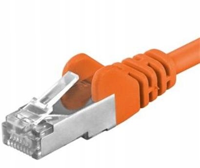 Premiumcord Patch kabel CAT6a S-ftp, RJ45-RJ45, Awg 26/7 7m pomarańczowy