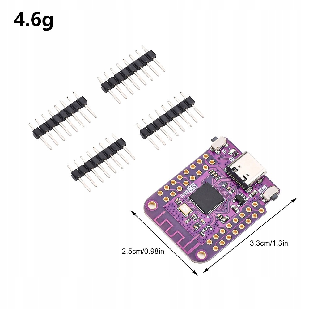 ESP32 S2FN4R2 S2 Mini USB C Moduł WiFi Model ESP32 S2 Mini ESP32- S2FN4R2 *Arduino
