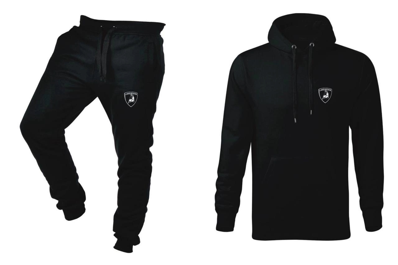 Tepláková Souprava Teplákovka Lamborghini Mikina A Kalhoty Černá M