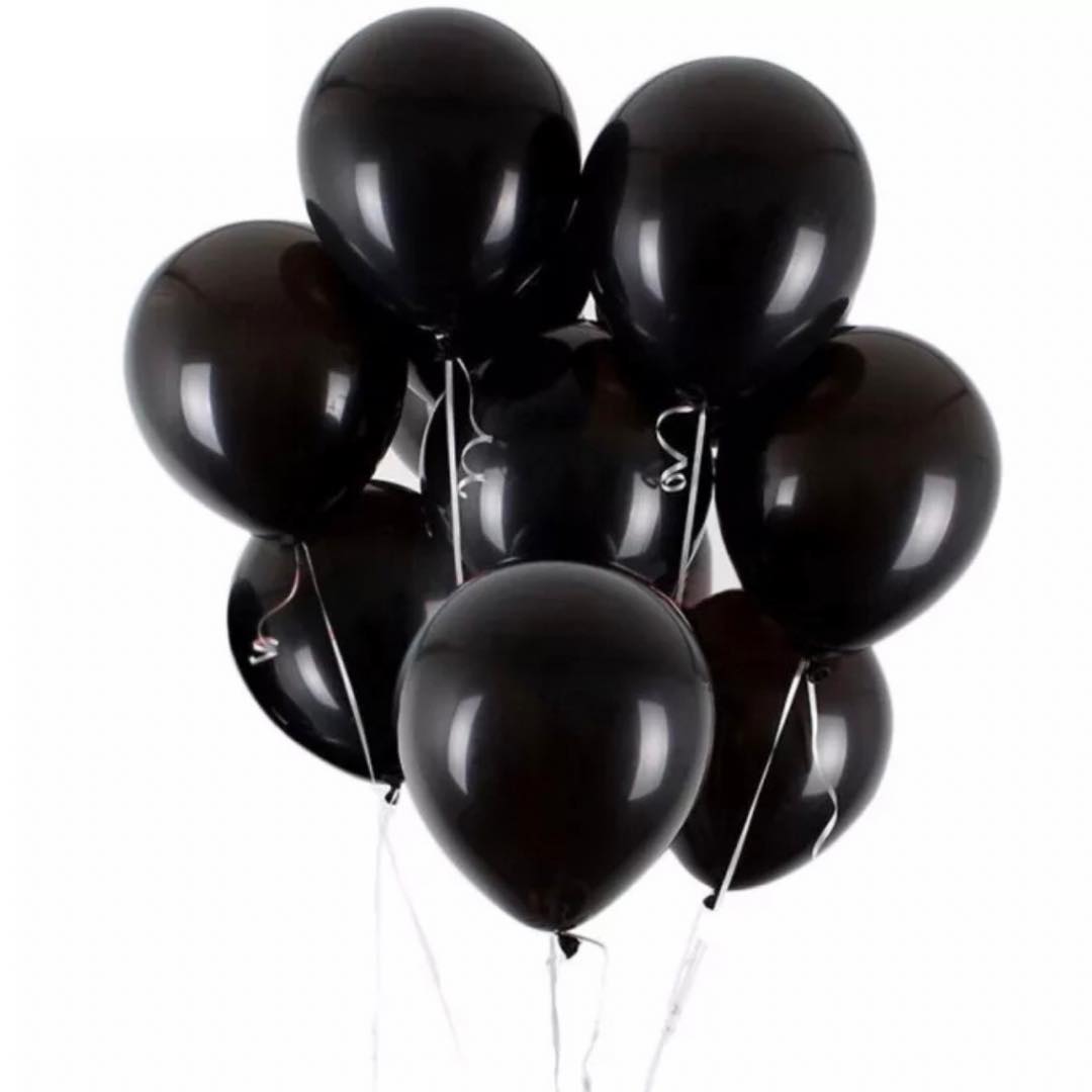 

Balony Czarne Metaliczne Duże Urodziny 100 Szt