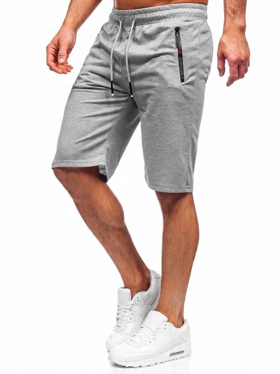 

Krótkie Spodenki Dresowe Szare JX505 DENLEY_2XL