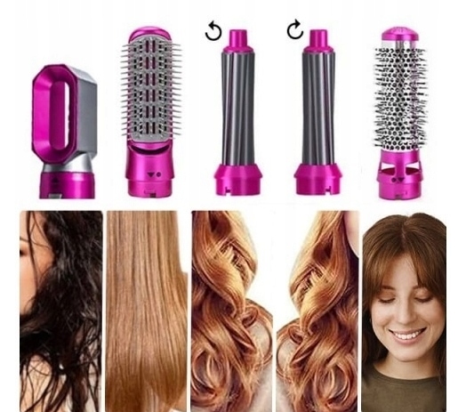 Szczotka suszarka lokówka do włosów 5w1 Model suszarka prostownica lokówka 5w1 Fidbird 1000