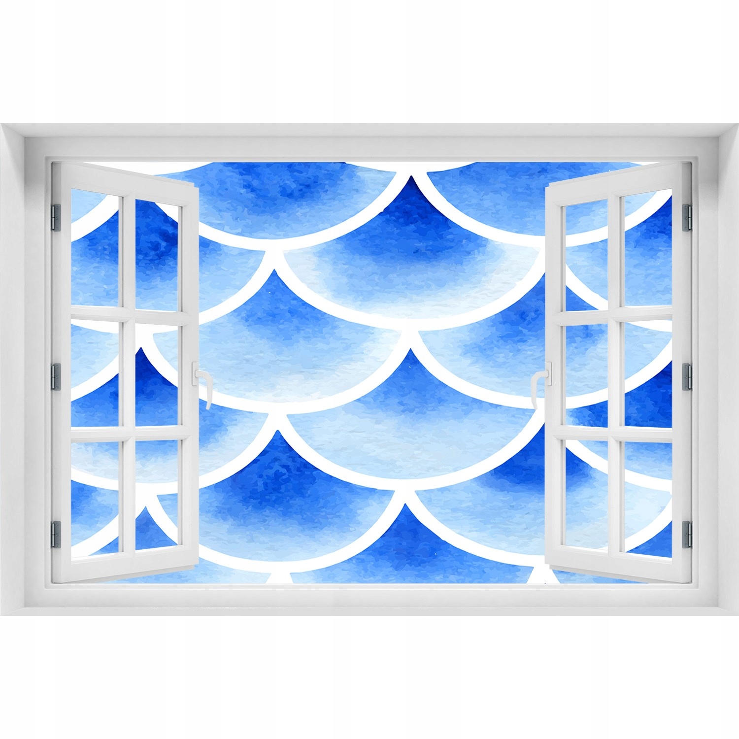 

3D Naklejka Okno na ścianę Rybie łuski 90x60