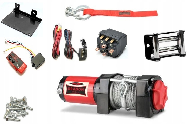 Elektrický Navijak Dragon 12V 1814 Kg Dwm 4000 St